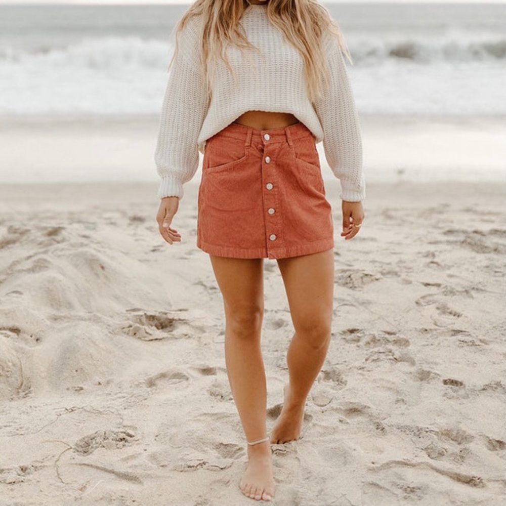 Free People Ray Cord Mini Skirt - Picture 5 of 8